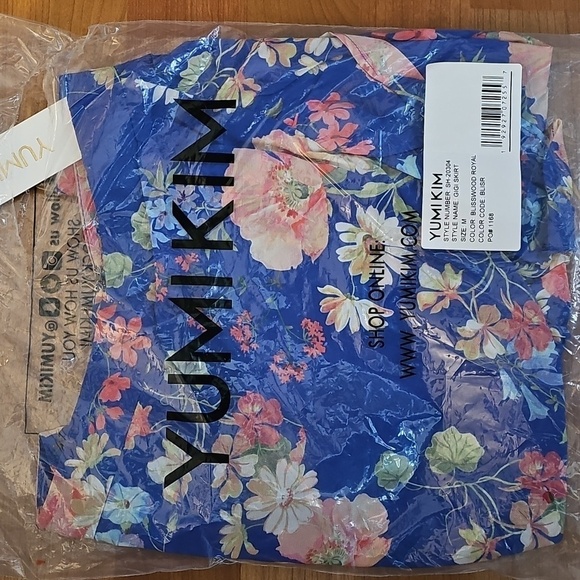 Yumi Kim Gigi Ruffled Skirt Skort in Bliss Wood Royal Blue 💙🌸Size M•NWT - Picture 9 of 10